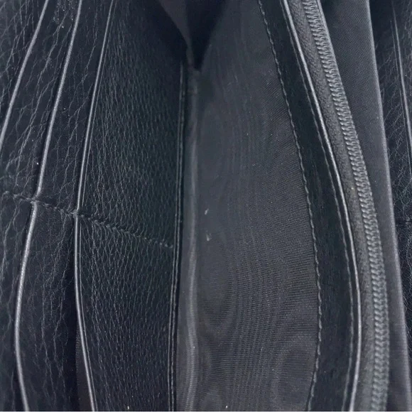 Authentic GUCCI GG Logo Soho Leather Black Long Wallet W/Box - Picture 14 of 16